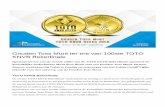 Gouden Toss munt ter ere van 100ste TOTO KNVB Bekerfinale ... · Koninklijke Nederlandse Munt Al 450 jaar is de Koninklijke Nederlandse Munt de officiële producent van het Nederlandse