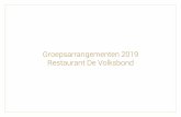 Groepsarrangementen 2019 Restaurant De Volksbondvolksbond.be/wp-content/uploads/2019/01/Groepsarrangementen-20… · Plankje kaas (Passendale & Orval kaas met brood) ± 4 pers. €