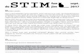 de STIMjim sept. 2017 - Jirnsum · 2018-03-07 · 1 sept. 2017 Kopij inleveren altijd voor de 1ste van de maand De volgende Stim fan Jim verschijnt medio oktober 2017 E-mail: stimfanjim@jirnsum.com