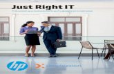 Just Right IT - Reset · System (OS) op HP ProLiants makkelijker te maken: • Het wordt verkocht als een aparte serveroptie vanuit de prijslijst, net zoals de andere HP opties; •