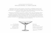 ZAAKVOERDER EN BARTENDER MAXIME CARLIER€¦ · moment waarbij je even stil staat. iemand’s favoriete cocktail geeft heel wat geheimen prijs over zijn of haar persoonlijkheid. favoriete
