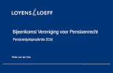Bijeenkomst Vereniging voor Pensioenrecht...2017/01/25  · Robin van der Ham Pensioenjurisprudentie 2016 (1) Rechtbank Amsterdam 24 juni 2016 (PJ 2016/138) Tekortkoming voorwaardelijke