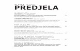 public menu jesen 2019 17 · 2020-02-29 · S V J E Ž E / Pasta TJESTENINE ZELENE TAGLIATELLE S LOSOSOM / Green tagliatelle with salmon Zeleni svježi rezanci, svježi losos, umak
