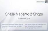 Snelle Magento 2 Shops - MageHost · Benchmark met 2000 gelijktijdige bezoekers Pagina's per seconde = Schaalbaarheid 0 125 250 375 500 Standaard Amazon VPS 1 core, 2 gb MageHost.pro