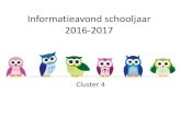 Informatieavond schooljaar 2016-2017 - De Torenuil · presentatie informatieavond per groep 2012 •Algemeen gedeelte ... Slak _, van NME •Tommen Wereldoriëntatie •Tommen •Twee