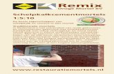 Remix - demanbouwbedrijf.nl€¦ · Schelpkalkcementproducten 1:5:10 zijn leverbaar in Sakrete zakken van 25 kg of in big bags van 25 kg. Schelpkalkcement metselmortel is tevens leverbaar