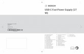 1 609 92A 58G | (22.04.2020) Bosch Power Tools · A)USB Type-CTM e USB-CTM sono marchi registrati di USB Implementers Forum. Technische gegevens Voedingsadapter USB-C Fast Power Supply