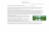 Algen kleuren stortplaats groen - Hooge Maey · Het project algenkweek voor biomassa kadert in een aanvraag tot projectondersteuning van MIP2. ... Korte beschrijving van het algenproject