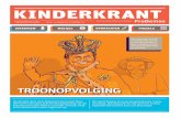 KINDErKraNt - ProDemos · KINDErKraNt Op 30 april 2013 viert Nederland weer feest! Maar deze keer is het geen gewone Koninginnedag. Op die dag stopt koningin Beatrix namelijk met