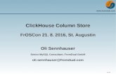ClickHouse Column Store - FromDual · Hadoop Weekly Issue #175, 19 June 2016 ... Pakete für Ubuntu 12.04, 14.04, 16.04 ... sudo apt-get install clickhouse-server-common clickhouse-client