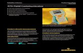 475 Field Communicator · Universal – HART and Foundation Fieldbus With over 1,300 different HART and F Fieldbus devices available from more than 100 manufacturers, the 475 Field