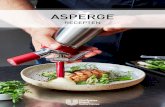 RECEPTEN€¦ · Asperges: Schil de asperges en doe ze in een passende vacuümzak. Voeg wat olijfolie, zout, suiker en rasp van citroenschil toe. Vacumeer en gaar de asperges 18 minuten