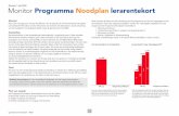 Nummer 1 juni 2020 Monitor Programma Noodplan lerarentekort · dat dit weerslag heeft op de uitwerking van het noodplan; een korte vooruitblik staat in de rubriek Nieuws Noodplan