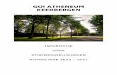 GO! ATHENEUM KEERBERGEN...In dit boekje vindt u een overzicht van alle studierichtingen die op het GO! Atheneum Keerbergen worden aangeboden. Voor alle andere informatie verwijzen