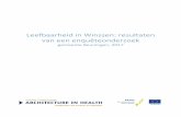 Leefbaarheid in Winssen: resultaten van ... - Krachtig Winssen€¦ · ‘Krachtig Winssen’ zijn in de derde week van mei 2017 huis aan huis brieven verspreid in Winssen. In deze