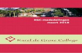 KGC-mededelingen maart 2018 - Karel de Grote College · 2018-03-22 · Woensdag 14 maart Presentatie profielwerkstukken 12F . ... Voor wie kan zingen, dansen, musiceren, jongleren