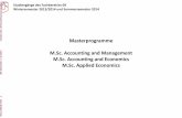Masterprogramme M.Sc. Accountingand Management M.Sc. … · Fo li e Mastermodule: Recht M I (M.Sc. „Accounting and Economics“ und M.Sc. „Accounting and Management“) 0 4.1