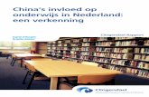 China’s invloed op onderwijs in Nederland: een verkenning...Er zijn geen aanwijzingen gevonden voor beïnvloeding op scholen in het voortgezet onderwijs die samenwerken met de twee