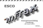 ESCOescolimburg2020.be/.../ESCO_INFRAX_voorstelling.pdf · ESCO: MEERWAARDE DOOR INFRAX Objectieve projectbegeleiding door specialisten en een vertrouwde partner Inspelen op de nood