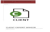 Nota CLIENT beheer v2.0 - e-CertNL · 2017-04-18 · CLIENT Export Beheer versie 2.0 14 januari 2014 2 CLIENT Export Beheer extern 1. Inleiding en leeswijzer In deze nota treft u