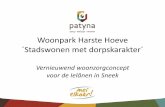 Woonpark Harste Hoeve ´Stadswonen met dorpskarakter´ · 2018-01-29 · •2018: start verdere conceptontwikkeling / ontwerp •2019-2020: realisatie nieuwbouw geriatrische revalidatiezorg