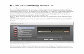 Korte handleiding BoinxTV - Van Duuren Media · tekstformats, videoclips en/of foto’s en een geschikte achtergrond voor de op te nemen persoon. Bij chroma keying een groen scherm