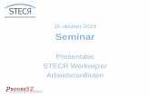 15 oktober 2014 Seminar - Stecr STECR... · Advocaat/mediator Kennedy Van der Laan Amsterdam . Mediation Waar? •1.3.5 Mediation als gespreksinterventie •1.3.6 Toelichting mogelijkheid