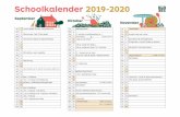 Schoolkalender 2019-2020€¦ · September. Oktober November. Schoolkalender 2019-2020. DI 1: VR 1