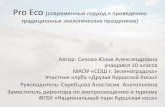 Pro Eco (современный подход к проведению традиционных …https://заповедныйурок.рф/upload/concurs/20170419211811_proekt-pptx.pdf ·