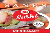 MENUKAART - Sanks Sushi9.1 Miso shiru japanse sojabonensoep 5,75 9.2 Edamame japanse sojabonen 11,00 9.3 Chucka Wakame ingelegd zeewier 12,00 SIDE DISHES 3,50 3,50 4,00 11.8 Vega gyoza