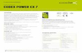 Multi-Flexmortel CODEX POWER CX 7€¦ · plastische, klontenvrije massa. hierna evn kort laten rijpen en dan nog eens goed doormengen. Op de verwerkingtijd letten. 2. Met de troffel