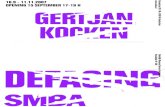 16.9 - 11.11.2007 OPENING 15 SEPTEMBER 17-19 H 16.9 ......Newsletter N o 100 16.9 - 11.11.2007 OPENING 15 SEPTEMBER 17-19 H hier afscheuren / tear off here scratched out missal texts,