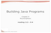 Building Java Programs - ... Copyright 2008 by Pearson Education 13 Another problem 2 public class Spam extends Yam {public void b() {System.out.print("Spam b ");}} public class Yam