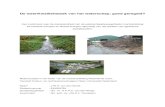 De waterkwaliteitstaak van het waterschap: goed …Peel en Maasvallei en werd, na een aantal jaren andere dan juridische functies te hebben vervuld bij het waterschap, weer geconfronteerd