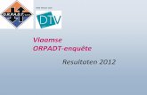 ORPADT enquete 2012 · Deze enquête omvat resultaten van alle 27 Vlaamse dialysecentra voor volwassenen. Aan de 27 voogdijcentra waren 54 centra voor collectieve autodialyse (CAD)