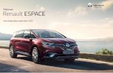 Nieuwe Renault ESPACE...Highway & Traffic Jam Compagnion ¤ ¤ 739,67 155,33 895,00 0,00 895,00 Elektrisch bedienbaar panoramisch glazen schuif- en kanteldak - ¤ 904,96 190,04 1095,00