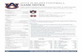 2013 AUBURN FOOTBALL GAME NOTES · 2016-05-25 · Game 3 • Auburn vs. Mississippi State • Sept. 14, 2013 • 6 p.m. CT • Jordan-Hare Stadium • Auburn, Ala. Page 2 2013 AUBURN