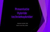 Presentatie hybride techniekopleider definitief · 2018-07-02 · Waarop baseer je je antwoorden op bovenstaande vragen? Na het oriëntatietraject, ... u Aanmelding per email + CV