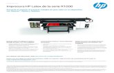 Impresora HP Latex de la serie R1000 · F ic h a té c n ic a Impresora HP Latex de la serie R1000 Aumente el negocio al imprimir trabajos de gran valor en un dispositivo con blancos