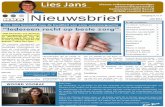 Vlaams volksvertegenwoordiger Gemeenschapssenator ... · Jans (N-VA) wijst de NMBS op haar verantwoordelijkheid rond de verbin-ding tussen Hasselt, Neerpelt en Lom-mel. Tramlijn 3