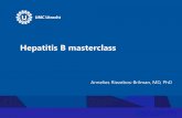 Hepatitis B masterclass - Virology Educationregist2.virology-education.com/presentations/2019/... · • 1970: EM visualisatie: heel veel niet infectieuze partikels met HBsAg en complete