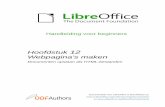 Hoofdstuk 12 Webpagina's maken - LibreOffice · • Voor een hyperlink die verwijst naar een Nieuw document, specificeert u of u het nieuw gemaakte document onmiddellijk wilt bewerken