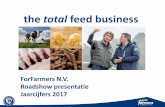 the total feed business - ForFarmers De cijfers in deze presentatie zijn afgeleid van de jaarcijfers