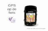 GPS op de fiets - svzomergem.be · Tocht uittekenen - Bikeroutetoaster • Hoogte toevoegen aan een bestaande route Sla de track die je hebt gemaakt op in een gpx of tcx bestand.