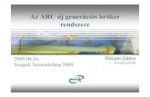 A ARC új á ió b ókAz ARC új generációs bróker rendszerenws.niif.hu/ncd2009/docs/phu/012.pdfA ARC új á ió b ókAz ARC új generációs bróker rendszere 2009 04 16 Rőczei