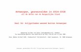 Antwerpen, gesneuvelden in 1914-1918 - …€¦ · Web viewSoldaat 2e Genie Moerbeke- Waes 20.06.1892 Antwerpen 20.01.1919 Moerbeke/Waes svb 486 VANDENBRANDEN Charles Korporaal 16e