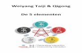 Weiyang Taiji & Qigong De 5 elementen...Wu betekent vijf en Xing Zlopen [ of Zbewegen [. Er is dus sprake van een proces en Wu Xing gaat dus om vijf soorten processen. In de literatuur