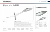 Hestia LED - Schreder · 2020-03-04 · Hestia LED biedt een economische verlichtingsoplossing gebaseerd op de nieuwste LED-technologie. Dit armatuur is verkrijgbaar met verschillende
