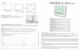 HESTIA TS 200-S combi · 2017-06-12 · 8 1 HESTIA TS 200-S combi Inhoud Belangrijke veiligheid informatie Toetsen en instellingen Display structuur Bediening handleiding Technische