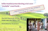 Titel van de presentatie - iBestuur-+16.45+Arjan+vd+Meer+… · Arjan van der Meer, DJI IBestuurMobility 20 april 2017. Over kansen benutten en samen werken: ... - Niet het wiel opnieuw